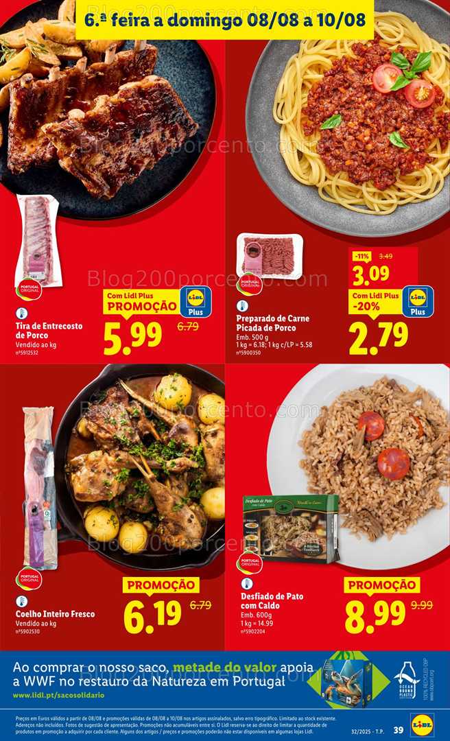 Antevisão Folheto LIDL Frescos Promoções de 4 a 10 agosto frescos