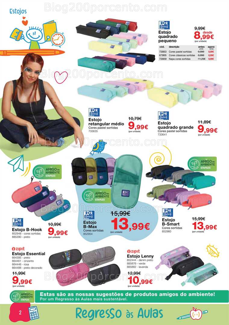 Antevisão Folheto STAPLES Regresso às Aulas Promoções de 18 agosto a 25 setembro all