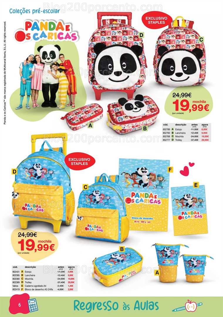 Antevisão Folheto STAPLES Regresso às Aulas Promoções de 18 agosto a 25 setembro all