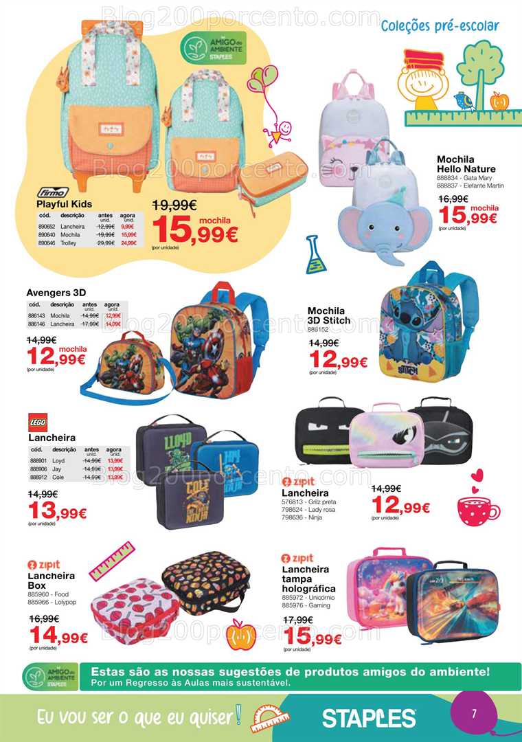 Antevisão Folheto STAPLES Regresso às Aulas Promoções de 18 agosto a 25 setembro all