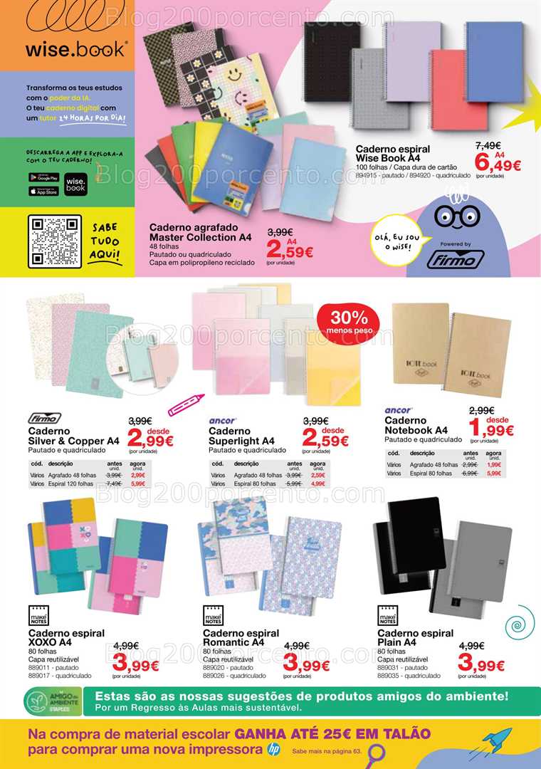 Antevisão Folheto STAPLES Regresso às Aulas Promoções de 18 agosto a 25 setembro all