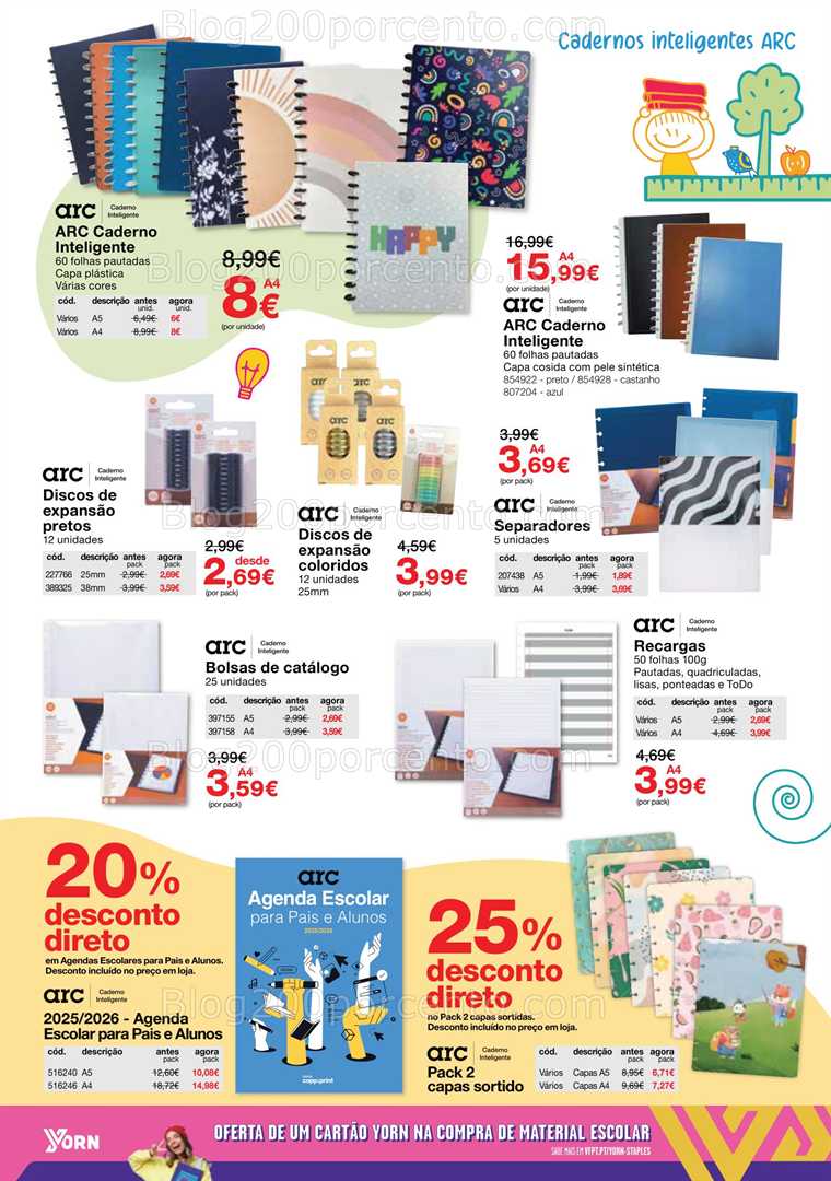 Antevisão Folheto STAPLES Regresso às Aulas Promoções de 18 agosto a 25 setembro all