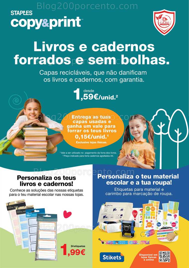 Antevisão Folheto STAPLES Regresso às Aulas Promoções de 18 agosto a 25 setembro all