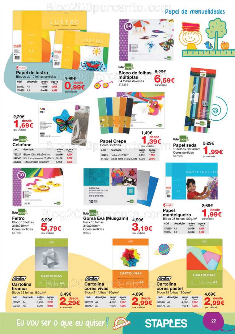 Antevisão Folheto STAPLES Regresso às Aulas Promoções de 18 agosto a 25 setembro all