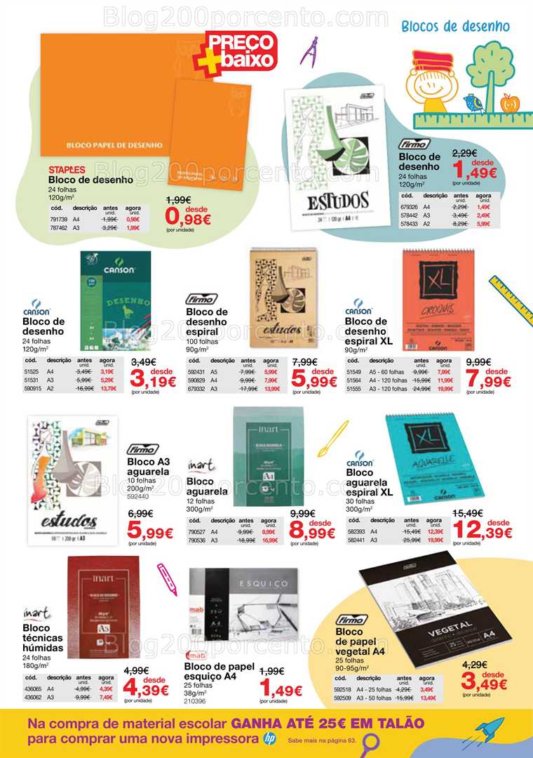 Antevisão Folheto STAPLES Regresso às Aulas Promoções de 18 agosto a 25 setembro all