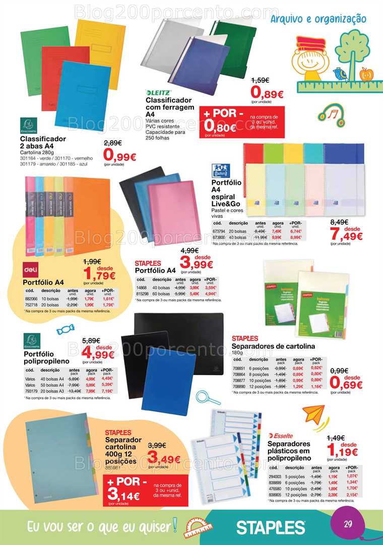 Antevisão Folheto STAPLES Regresso às Aulas Promoções de 18 agosto a 25 setembro all