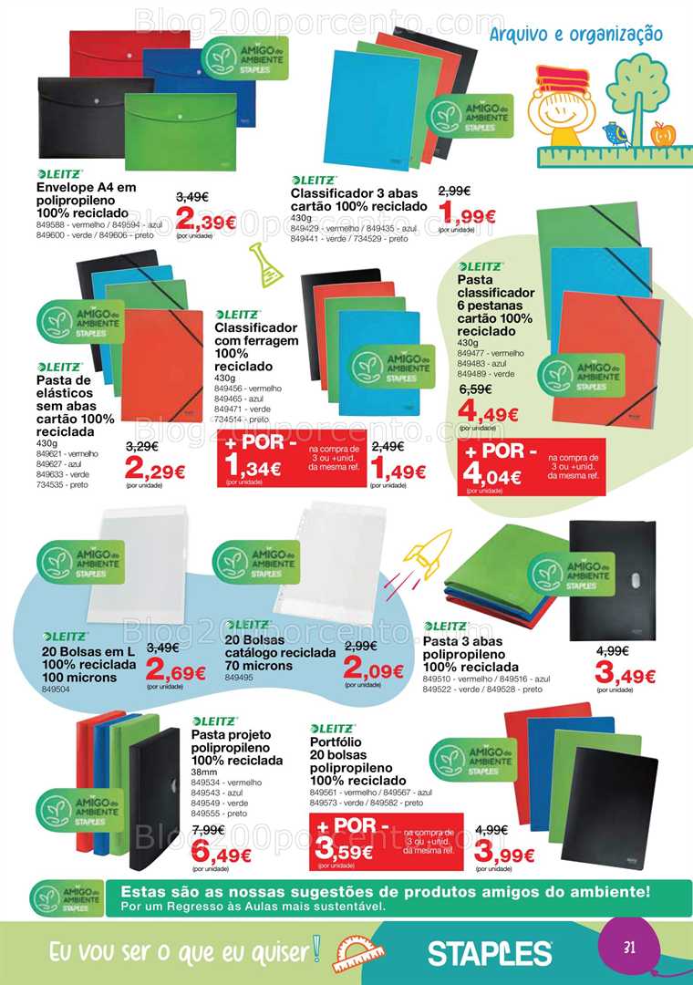 Antevisão Folheto STAPLES Regresso às Aulas Promoções de 18 agosto a 25 setembro all