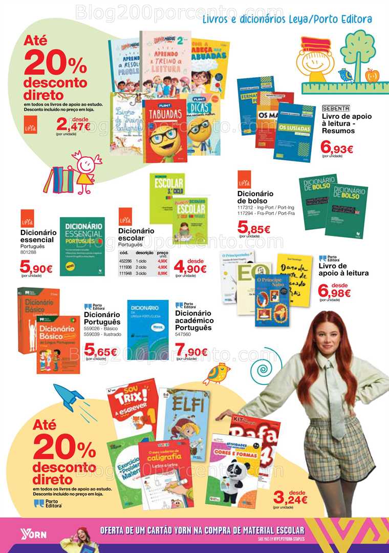 Antevisão Folheto STAPLES Regresso às Aulas Promoções de 18 agosto a 25 setembro all