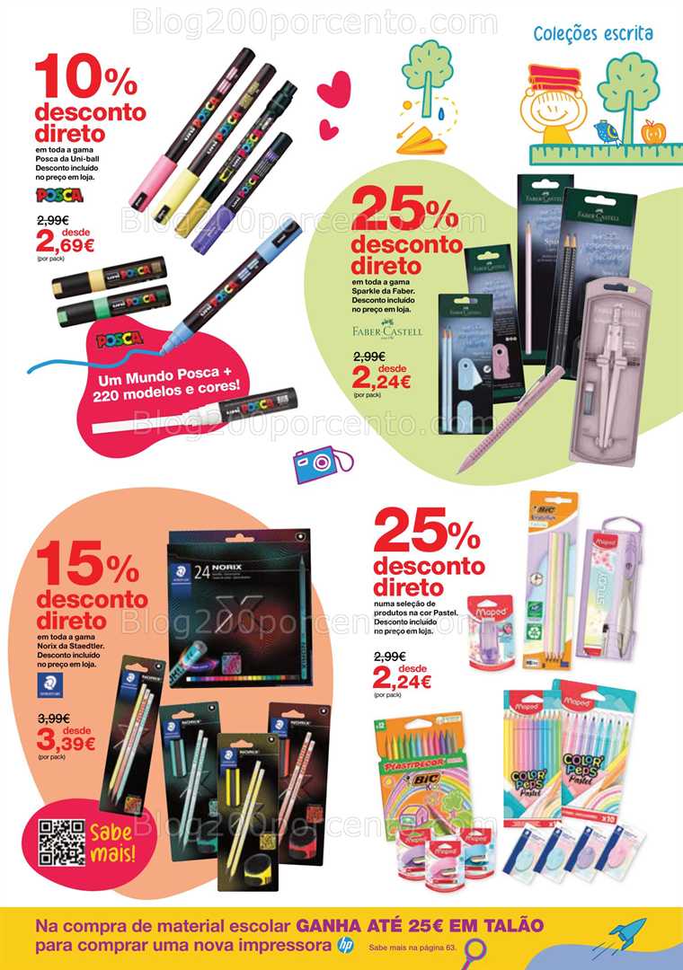 Antevisão Folheto STAPLES Regresso às Aulas Promoções de 18 agosto a 25 setembro all