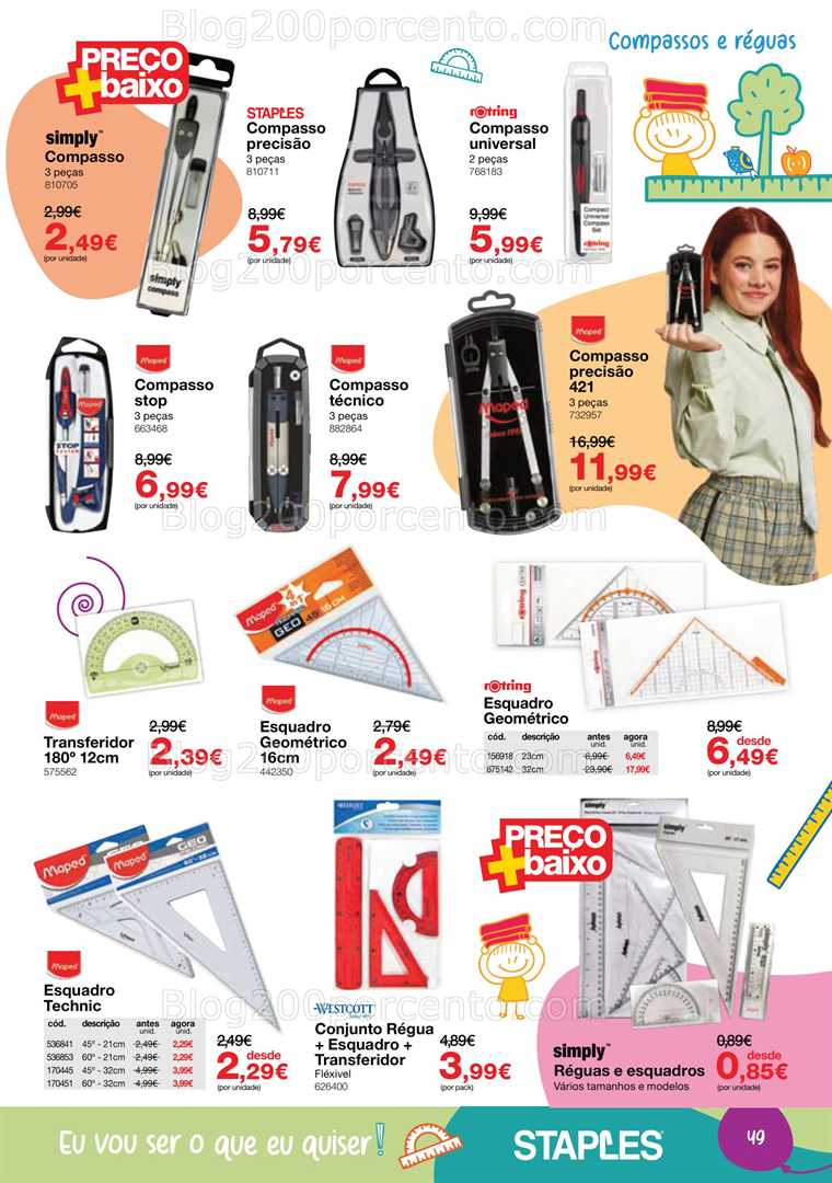 Antevisão Folheto STAPLES Regresso às Aulas Promoções de 18 agosto a 25 setembro all