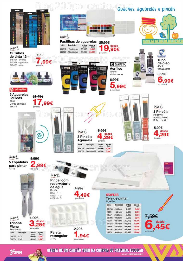 Antevisão Folheto STAPLES Regresso às Aulas Promoções de 18 agosto a 25 setembro all