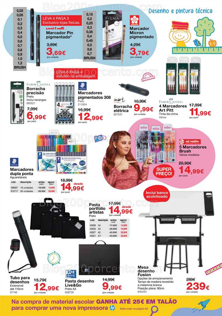 Antevisão Folheto STAPLES Regresso às Aulas Promoções de 18 agosto a 25 setembro all