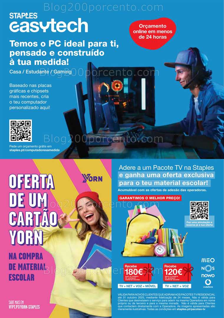 Antevisão Folheto STAPLES Regresso às Aulas Promoções de 18 agosto a 25 setembro all