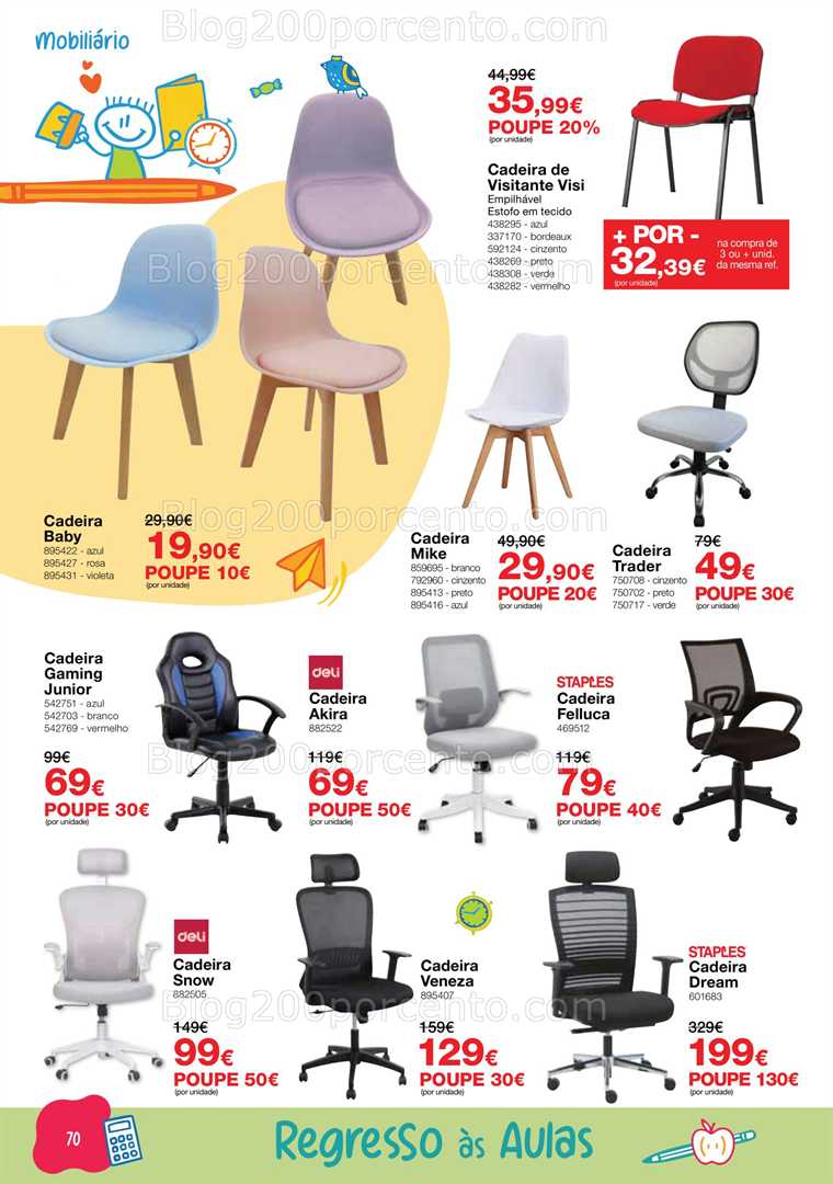 Antevisão Folheto STAPLES Regresso às Aulas Promoções de 18 agosto a 25 setembro all