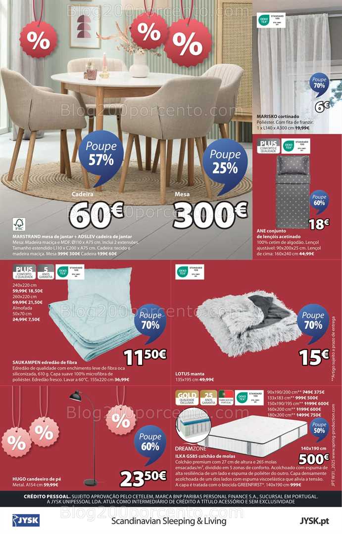 Antevisão Folheto JYSK Summer Sale End Promoções de 31 julho a 27 agosto all