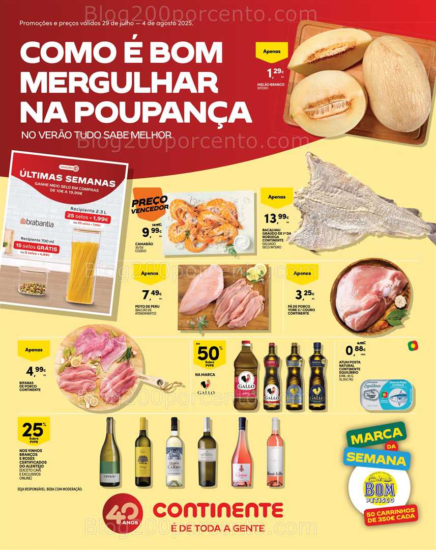 Antevisão Folheto CONTINENTE Madeira Promoções de 29 julho a 4 agosto all