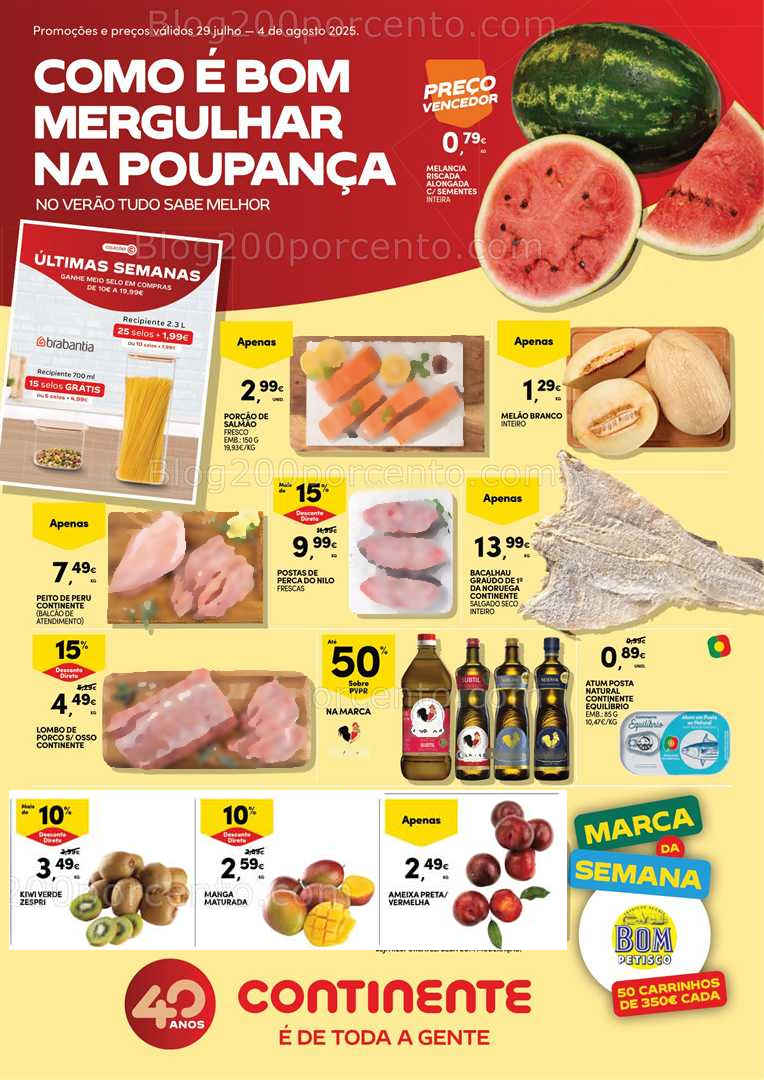 Antevisão Folheto CONTINENTE Promoções de 29 julho a 4 agosto all