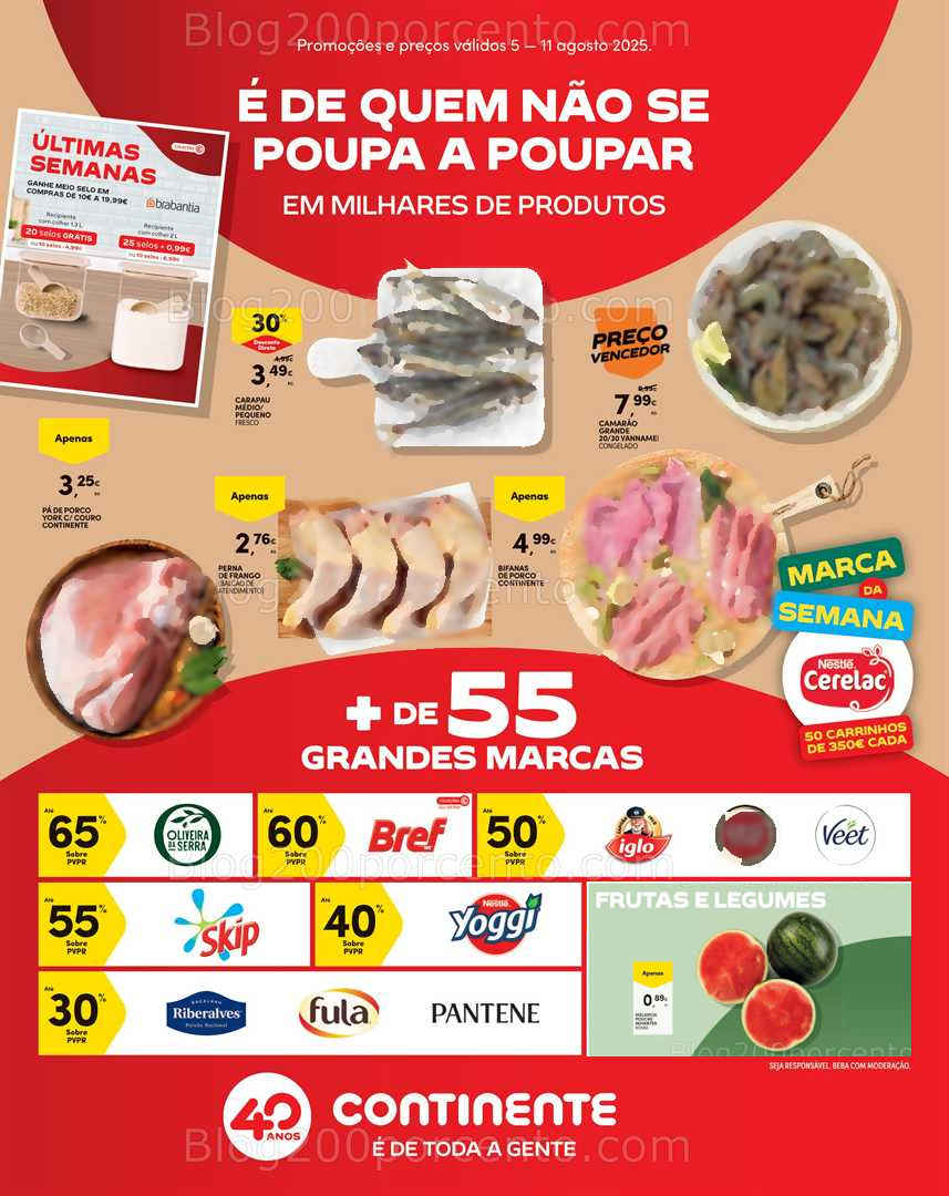 Antevisão Folheto CONTINENTE Madeira Promoções de 5 a 11 agosto all
