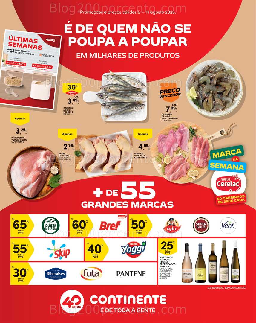 Antevisão Folheto CONTINENTE Madeira Promoções de 5 a 11 agosto all