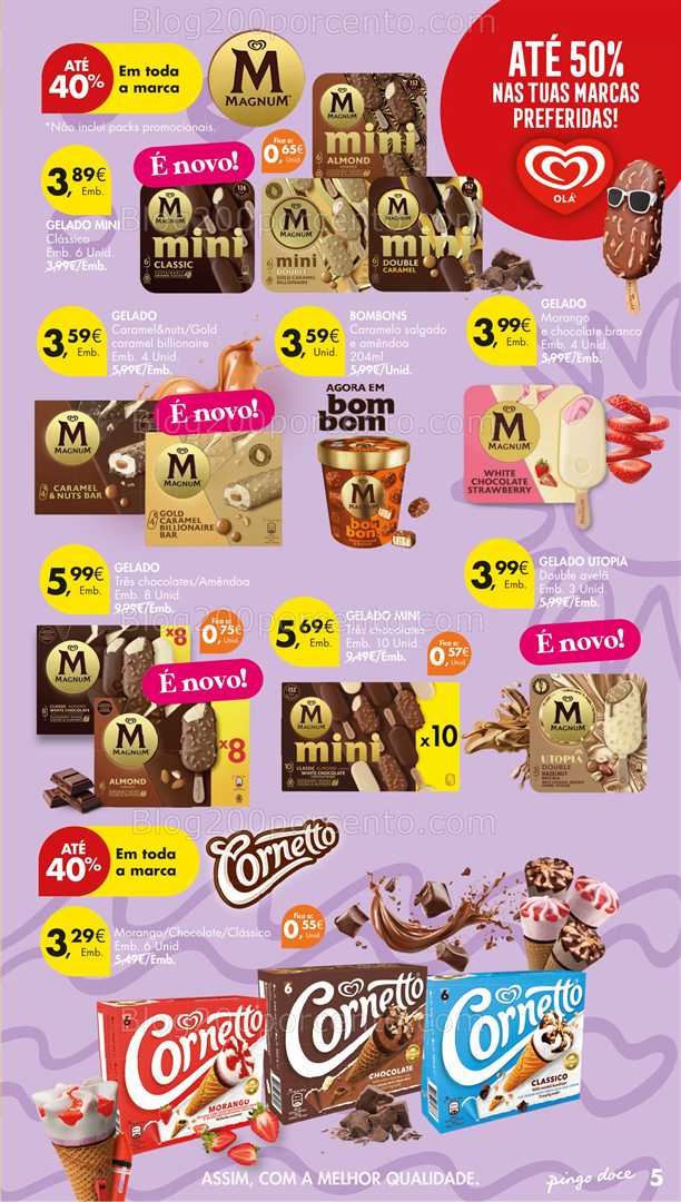 Antevisão Folheto PINGO DOCE Gelados Promoções de 29 julho a 18 agosto - Edição Digital all