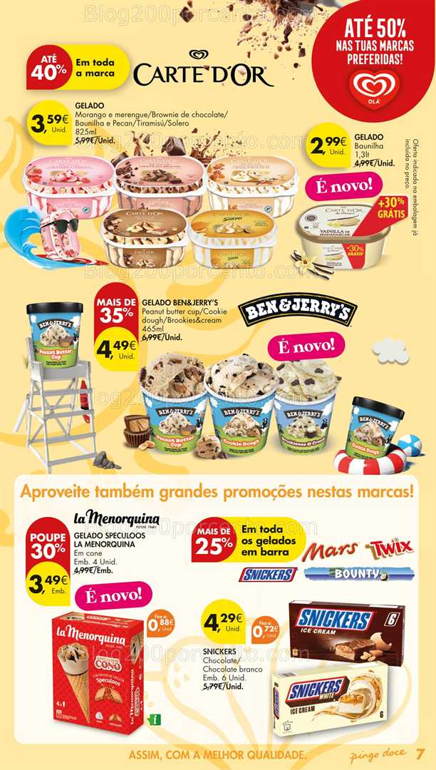 Antevisão Folheto PINGO DOCE Gelados Promoções de 29 julho a 18 agosto - Edição Digital all
