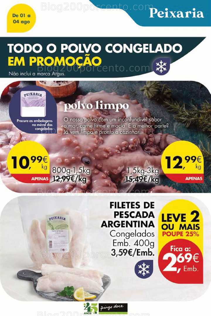 Antevisão Folheto PINGO DOCE Promoções Fim de Semana - 1 a 4 agosto