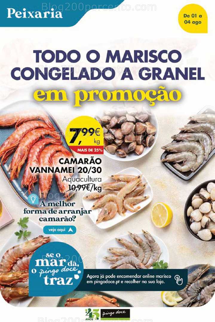 Antevisão Folheto PINGO DOCE Promoções Fim de Semana - 1 a 4 agosto