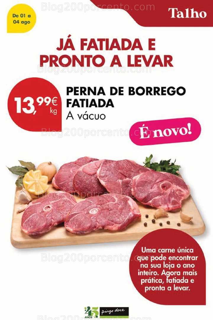 Antevisão Folheto PINGO DOCE Promoções Fim de Semana - 1 a 4 agosto