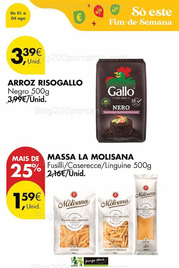 Antevisão Folheto PINGO DOCE Promoções Fim de Semana - 1 a 4 agosto