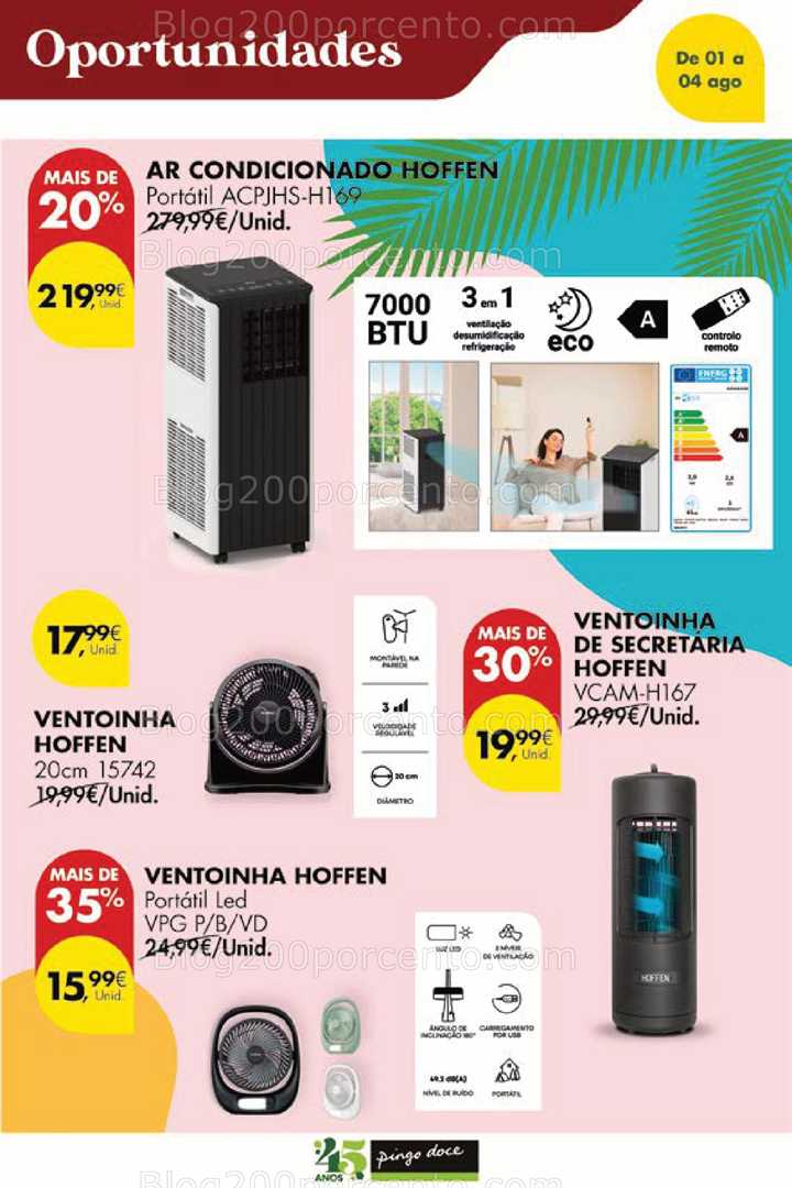 Antevisão Folheto PINGO DOCE Bazar Promoções Fim de Semana - 1 a 4 agosto bazar