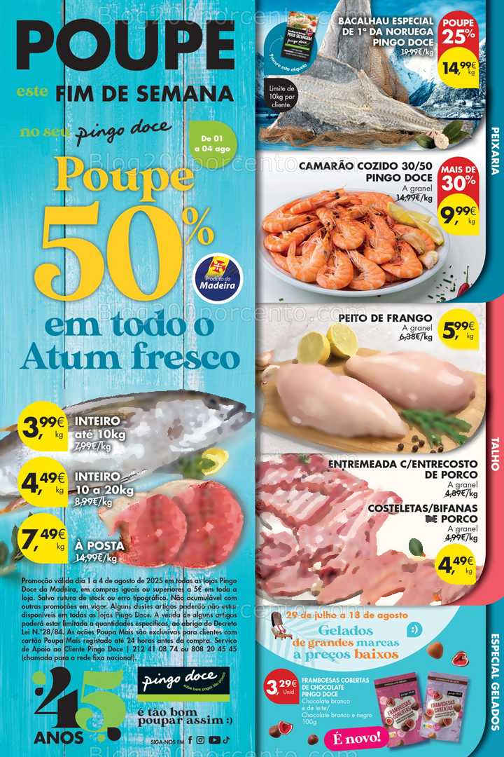 Antevisão Folheto PINGO DOCE Madeira Promoções Fim de Semana - 1 a 4 agosto all