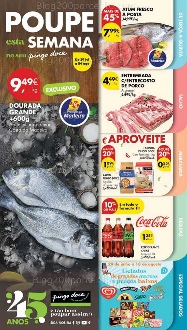 Antevisão Folheto PINGO DOCE Madeira Promoções de 29 julho a 4 agosto all