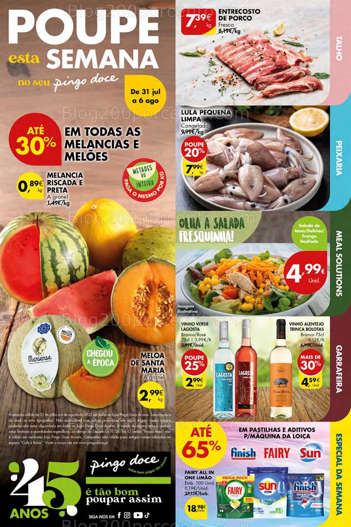 Antevisão Folheto PINGO DOCE Açores Promoções de 31 julho a 6 agosto all
