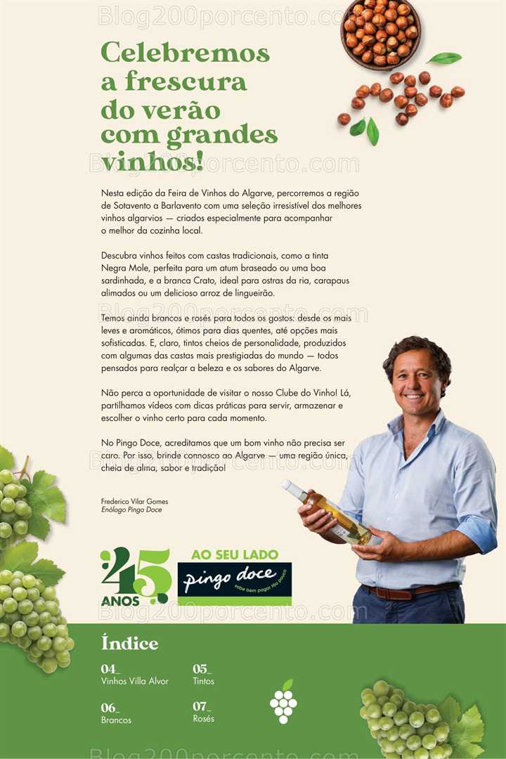 Antevisão Folheto PINGO DOCE Vinhos do Algarve Promoções de 5 a 18 agosto all