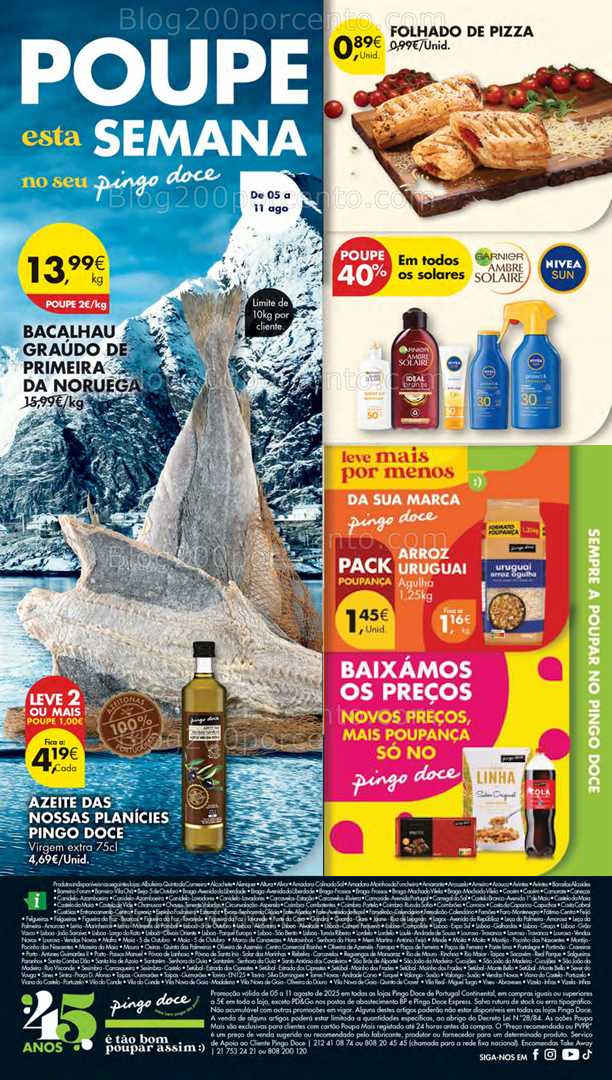 Antevisão Folheto PINGO DOCE Super Promoções de 5 a 11 agosto all