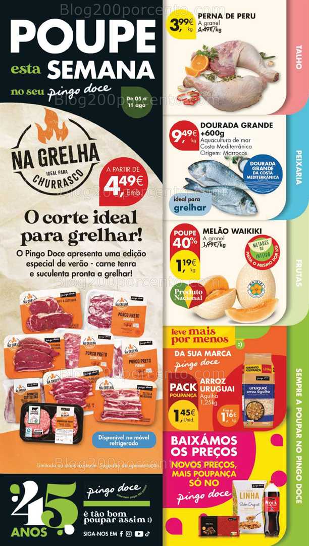 Antevisão Folheto PINGO DOCE Lojas Grandes Promoções de 5 a 11 agosto all