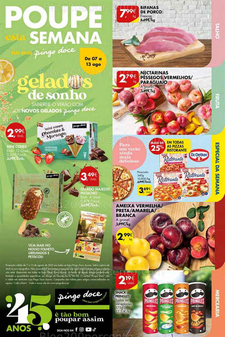 Antevisão Folheto PINGO DOCE Açores Promoções de 7 a 13 agosto all