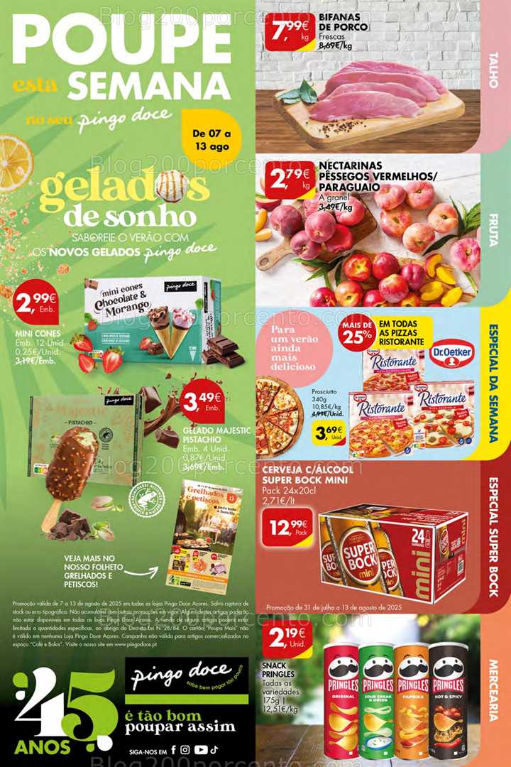 Antevisão Folheto PINGO DOCE Açores Promoções de 7 a 13 agosto all