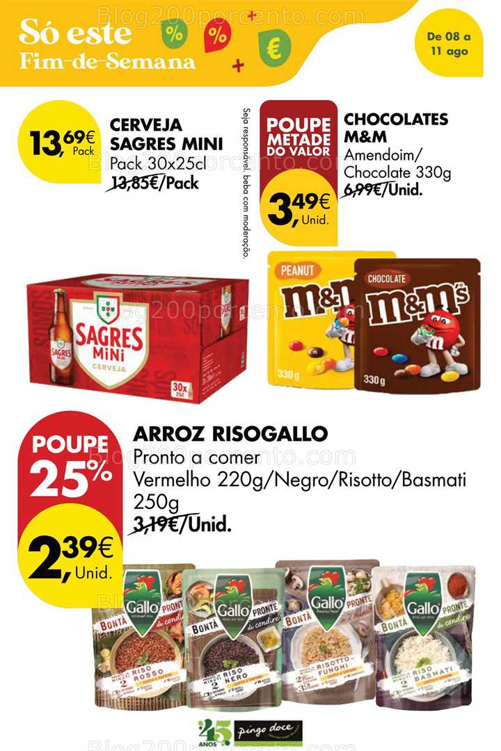 Antevisão Folheto PINGO DOCE Fim de Semana Promoções de 8 a 11 agosto all