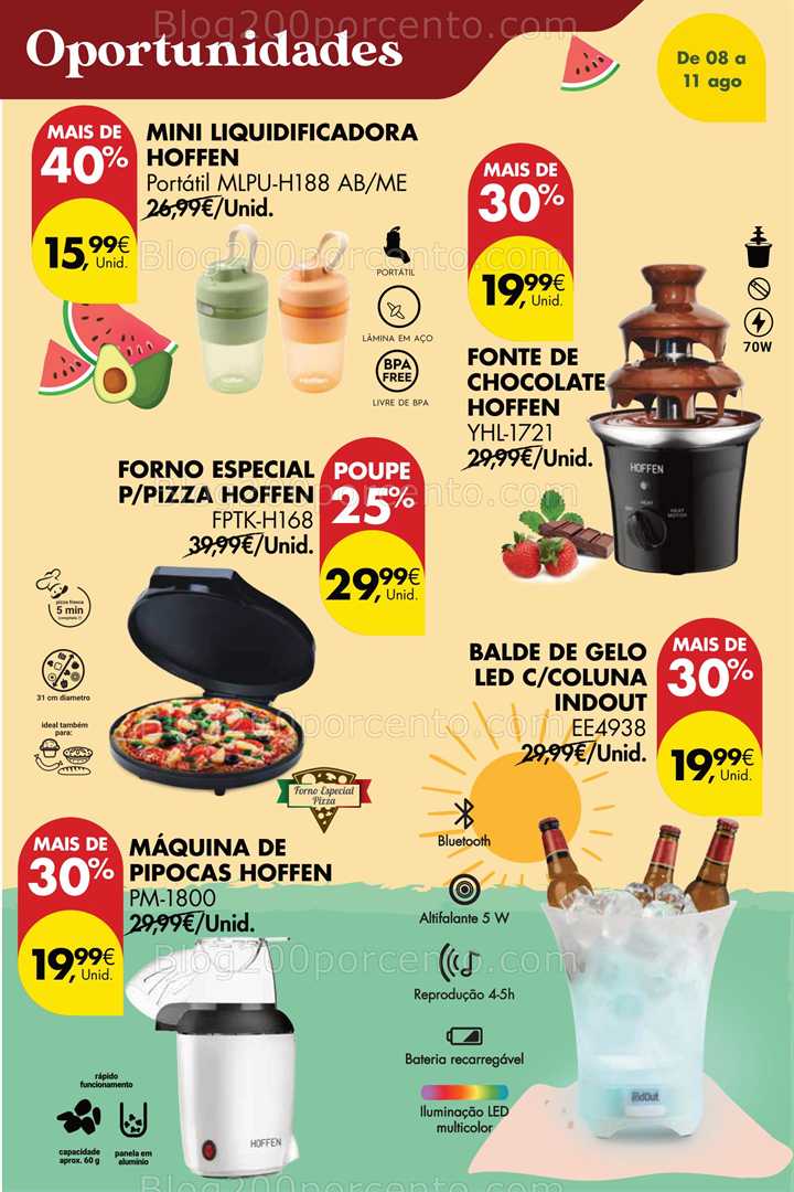 Antevisão Folheto PINGO DOCE Fim de Semana Promoções de 8 a 11 agosto bazar