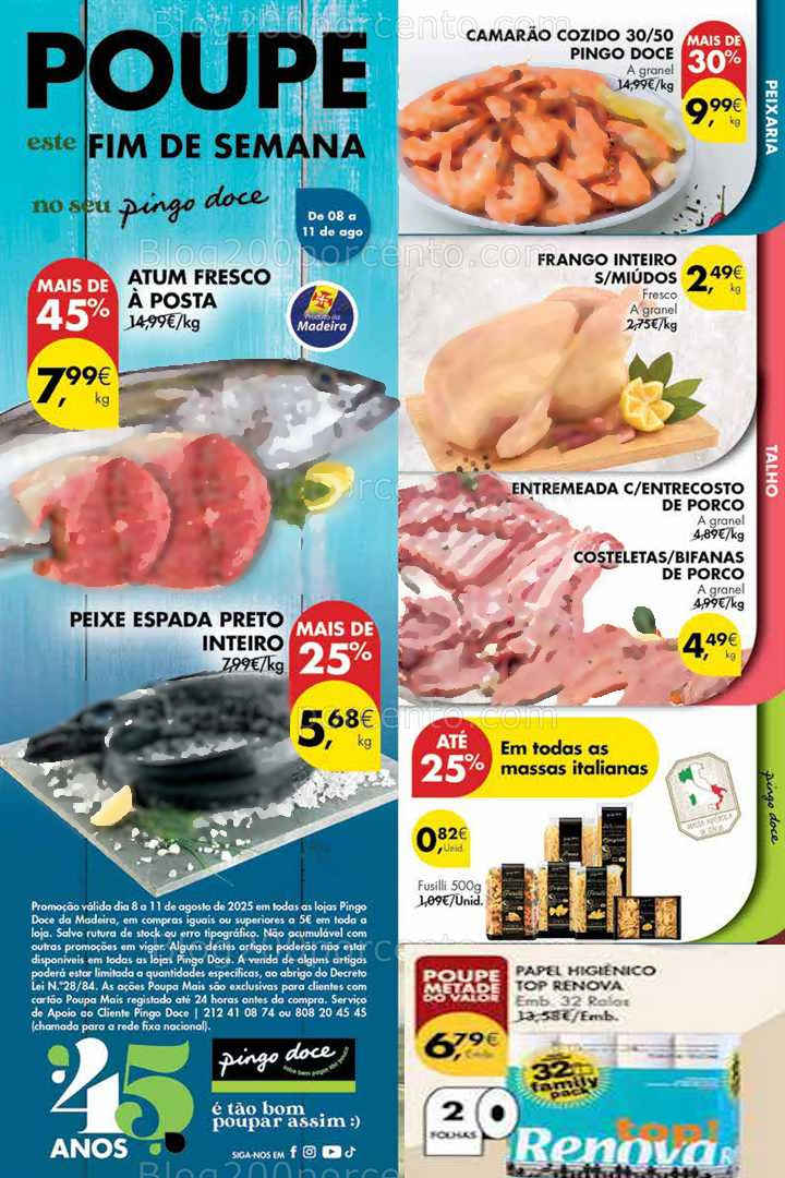 Antevisão Folheto PINGO DOCE Madeira Fim de Semana Promoções de 8 a 11 agosto all