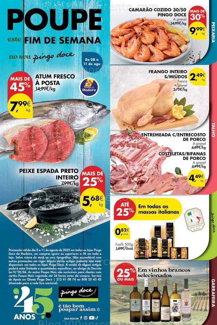 Antevisão Folheto PINGO DOCE Madeira Fim de Semana Promoções de 8 a 11 agosto all