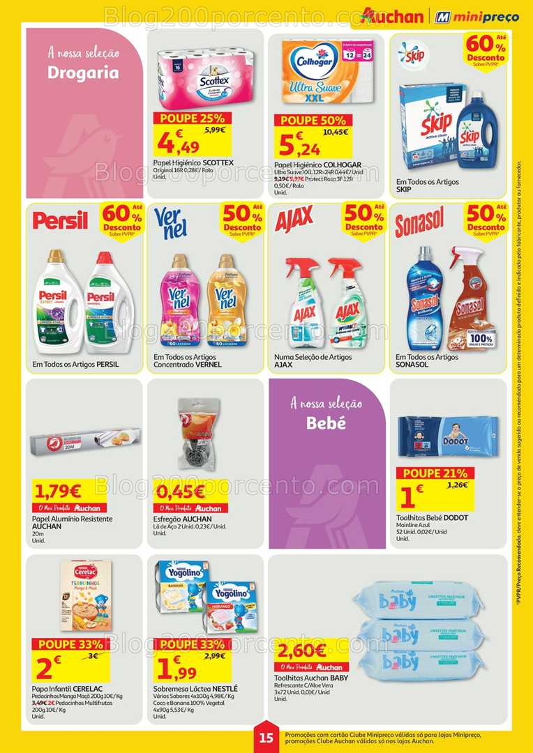 Antevisão Folheto AUCHAN - MINIPREÇO Promoções de 31 julho a 6 agosto all