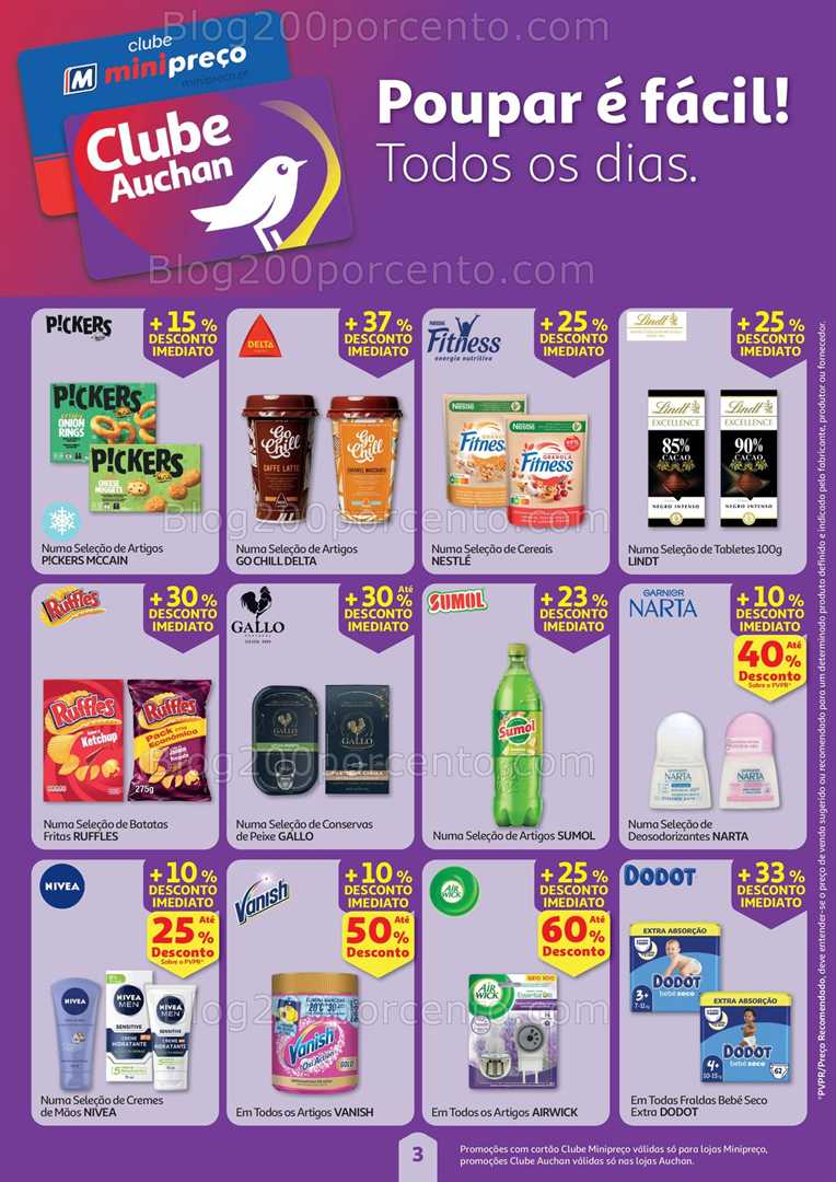 Antevisão Folheto AUCHAN - MINIPREÇO Promoções de 31 julho a 6 agosto all