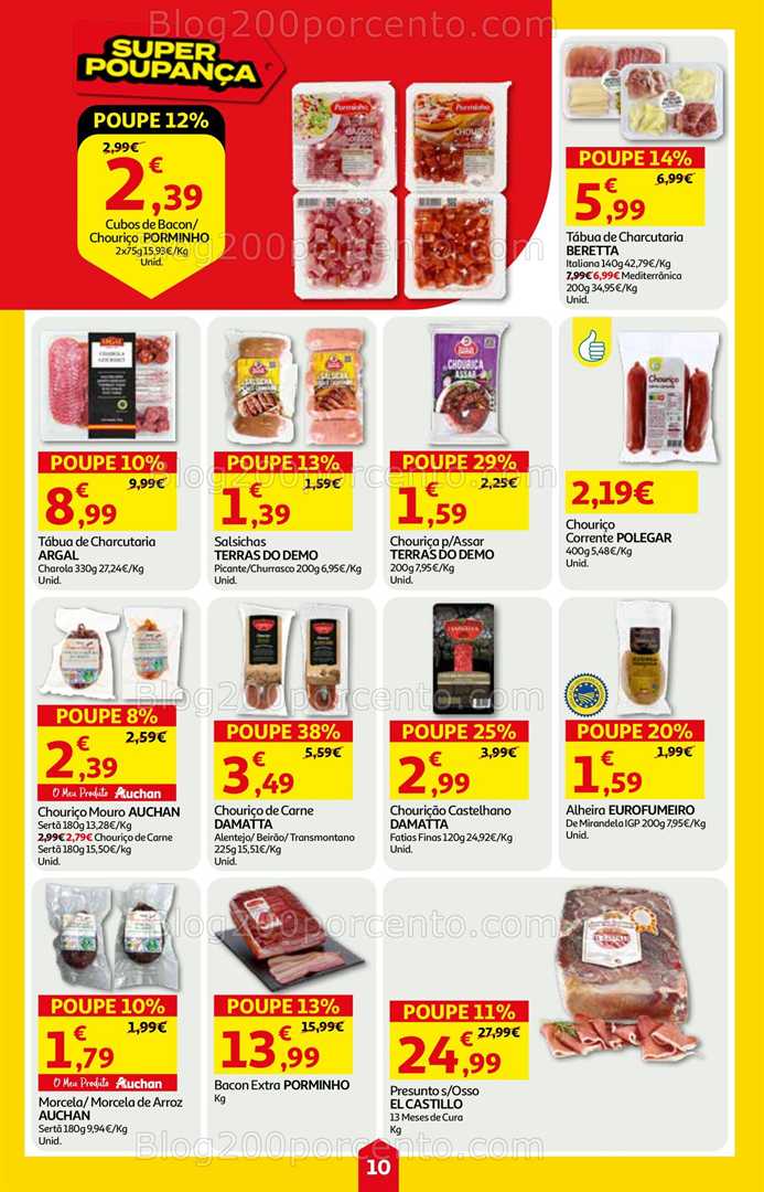 Antevisão Folheto AUCHAN Super Poupança Promoções de 7 a 13 agosto, na página 11, encontra: