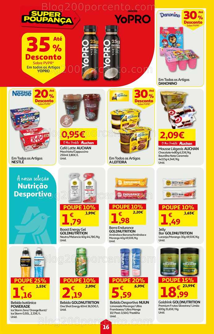 Antevisão Folheto AUCHAN Super Poupança Promoções de 7 a 13 agosto, na página 17, encontra: