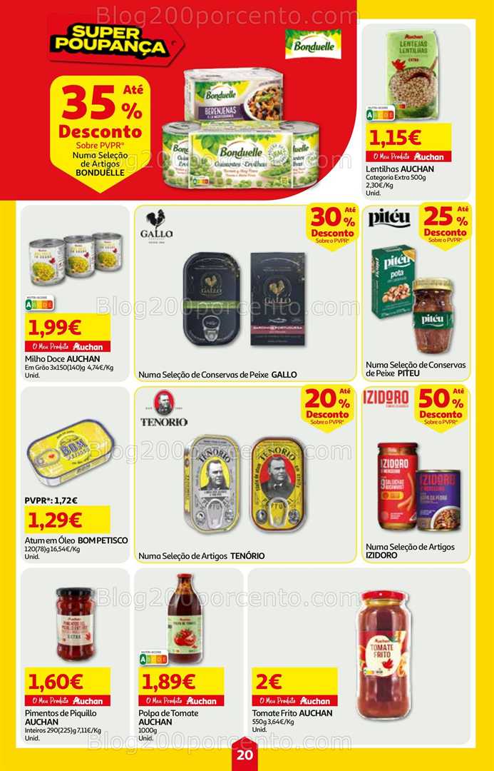 Antevisão Folheto AUCHAN Super Poupança Promoções de 7 a 13 agosto, na página 21, encontra: