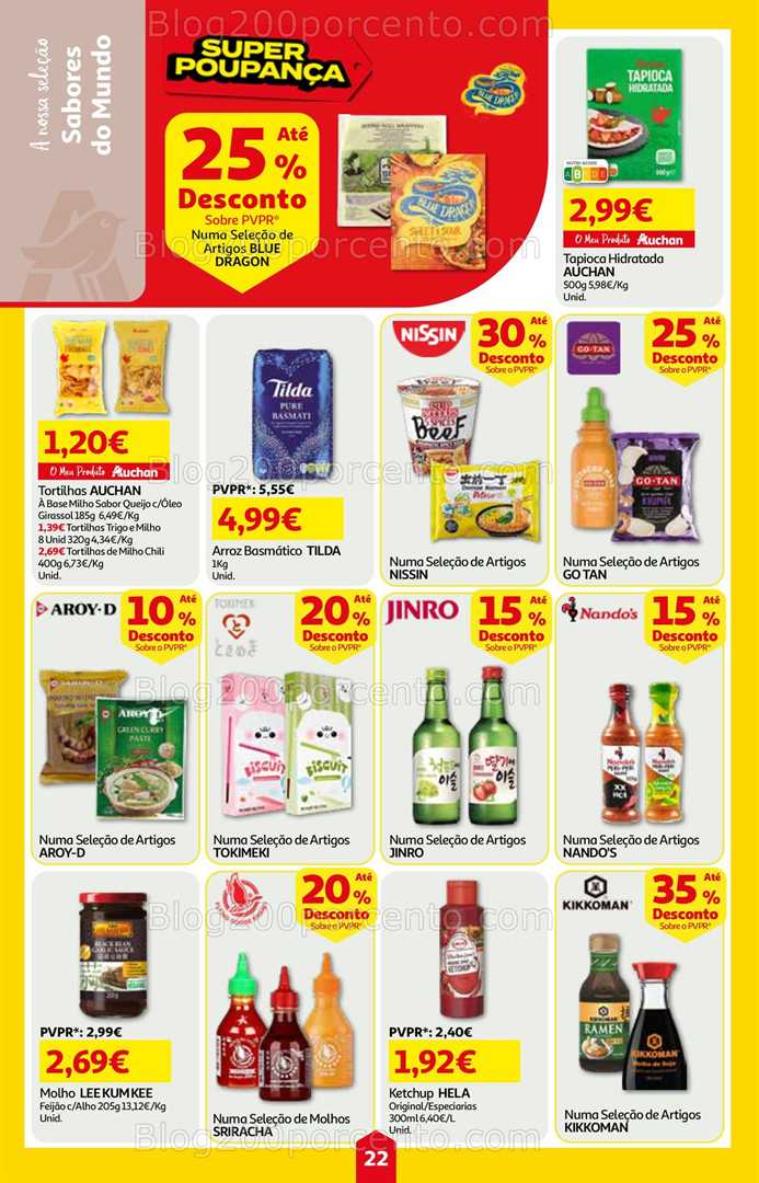 Antevisão Folheto AUCHAN Super Poupança Promoções de 7 a 13 agosto, na página 23, encontra: