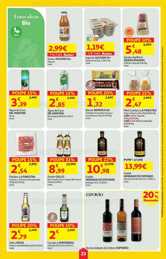 Antevisão Folheto AUCHAN Super Poupança Promoções de 7 a 13 agosto, na página 24, encontra: