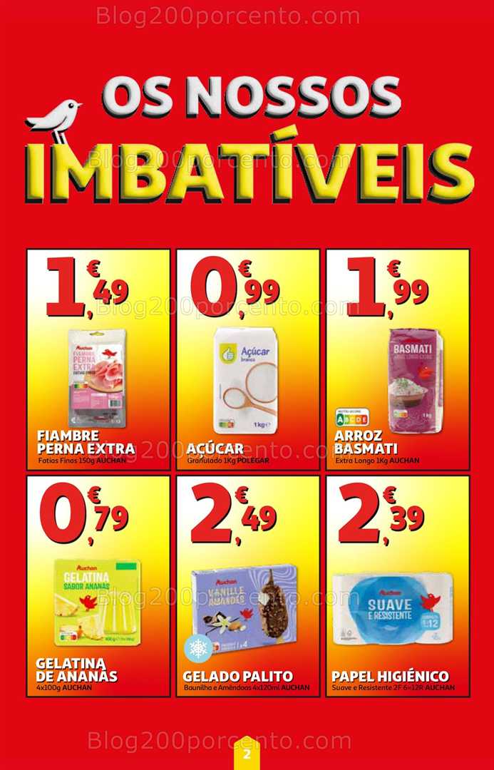 Antevisão Folheto AUCHAN Super Poupança Promoções de 7 a 13 agosto, na página 3, encontra: